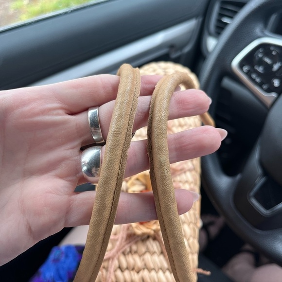 Vintage Beige and Brown Floral Tote - Picture 4 of 8